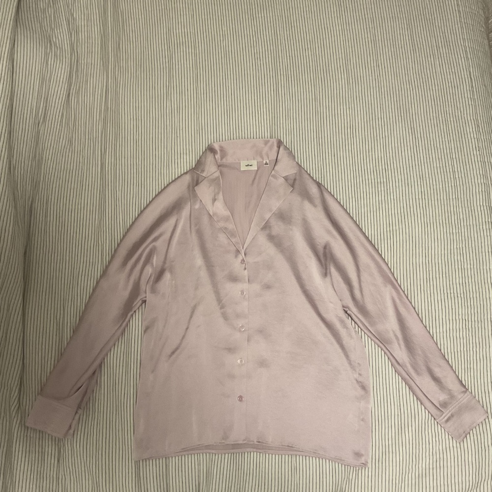 Wilfred Light Pink Satin Blazer
